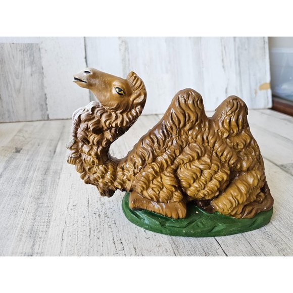Vintage Italy large camel AS IS paper mache nativity Italian fontanini laying do - Picture 1 of 12
